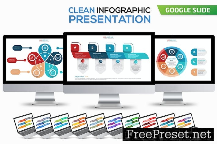 Clean Infographics Google Slides Template E5PX6HK