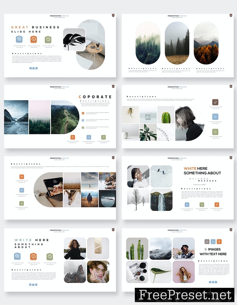 Clean Keynote Presentation Templates UQZF28D