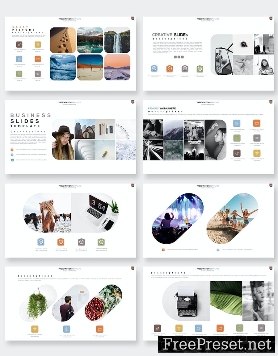 Clean Keynote Presentation Templates UQZF28D