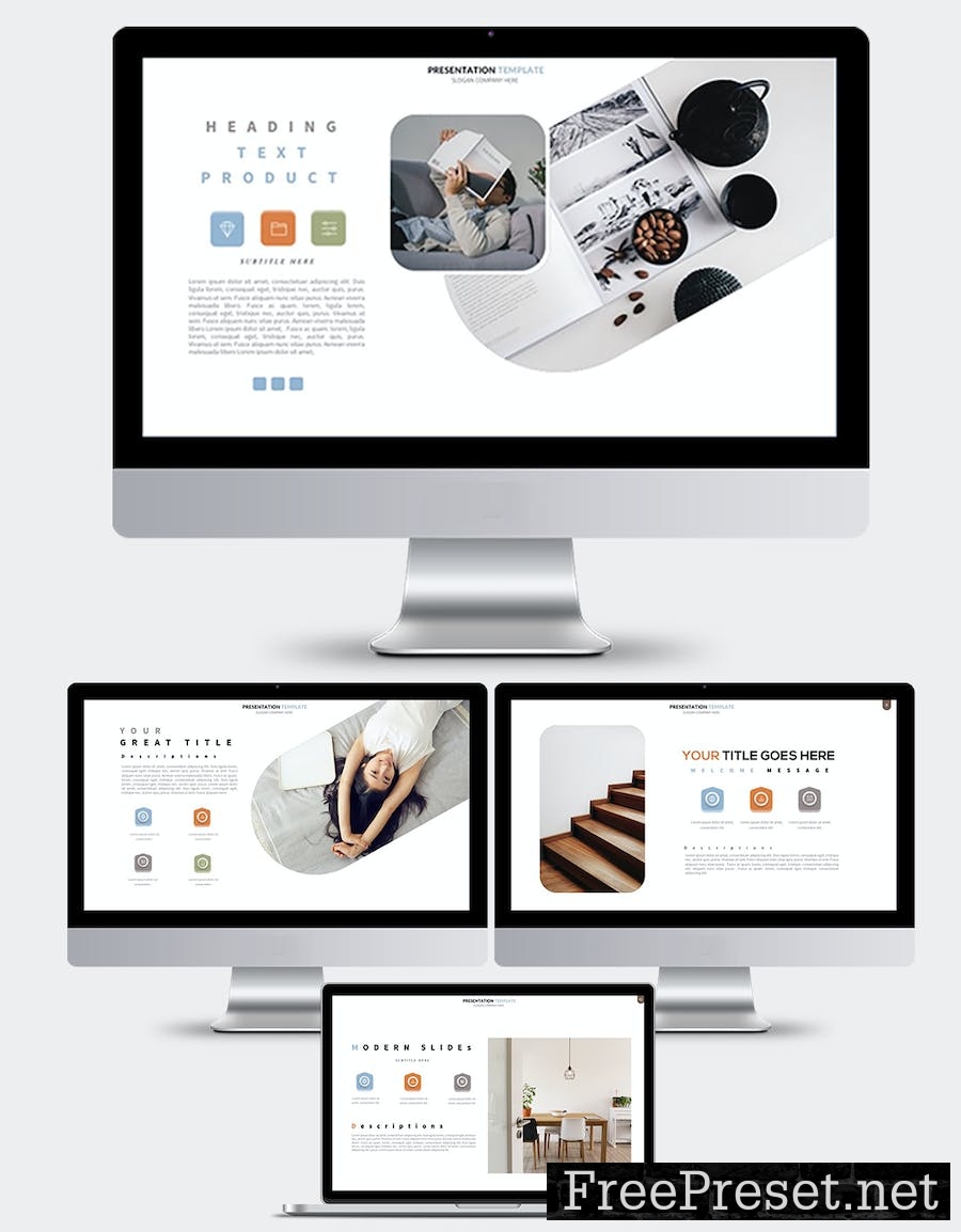 Clean Keynote Presentation Templates UQZF28D