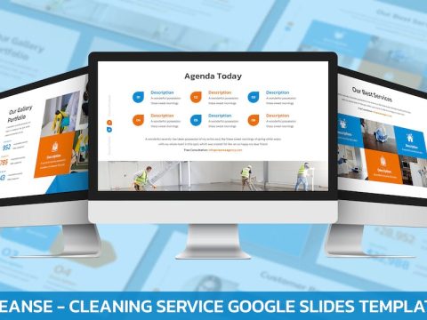 Cleanse - Cleaning Service Google Slide Template H3TDSWM