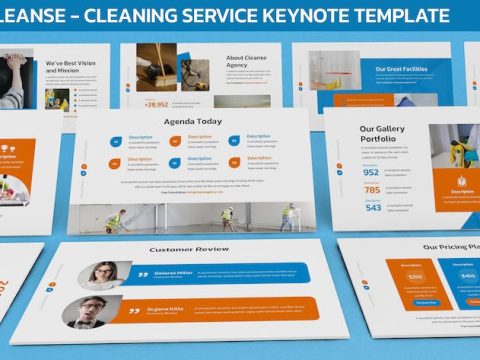 Cleanse - Cleaning Service Keynote Template 4WKYTQH