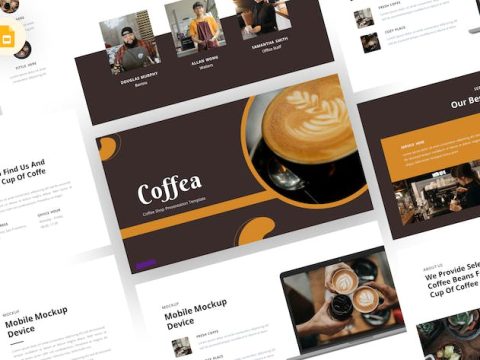 Coffea - Coffee Shop Google Slides Template VR5NE5B