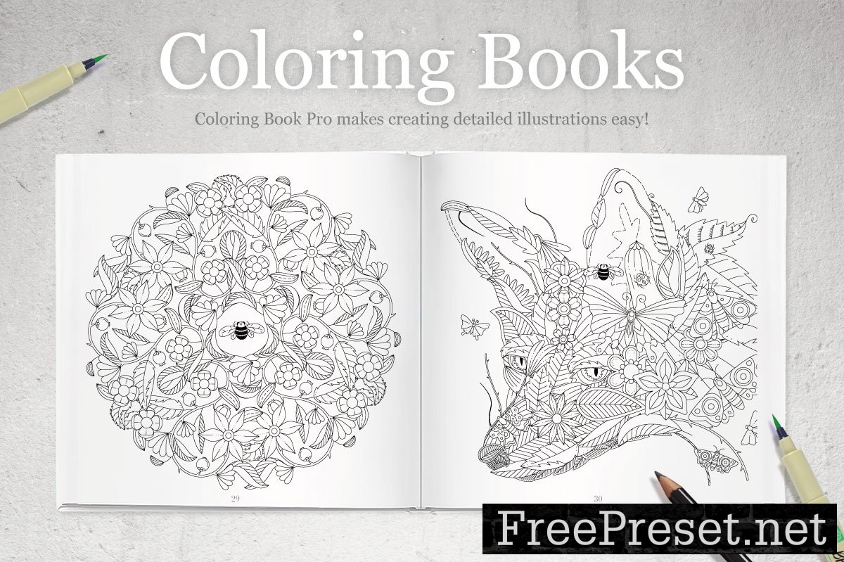 Coloring Book Pro - Garden Edition