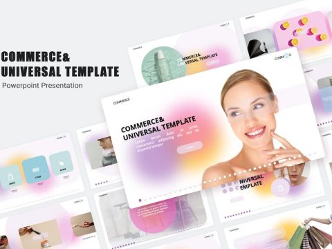 Commerce PowerPoint Template 72JG562