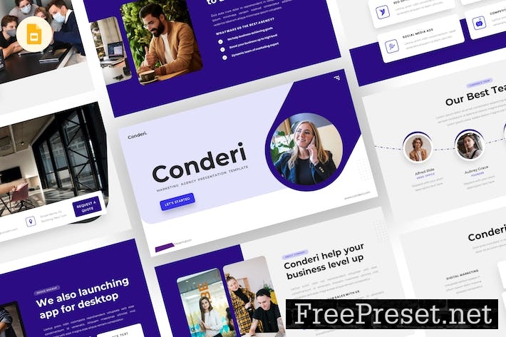 Conderi - Marketing Google Slides Template CJT69C7