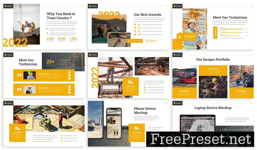 Constra - Construction Google Slide Template JTVNBAS