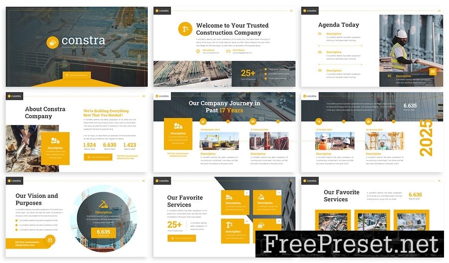 Constra - Construction Google Slide Template JTVNBAS