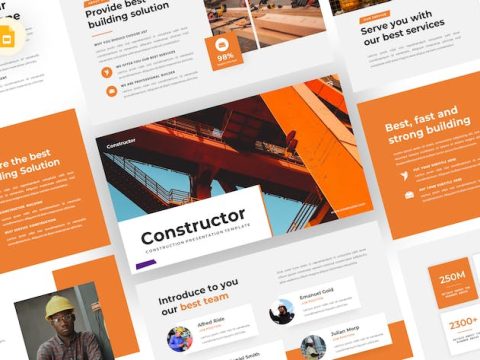 Constructor - Construction Google Slides Template X9JNK6X