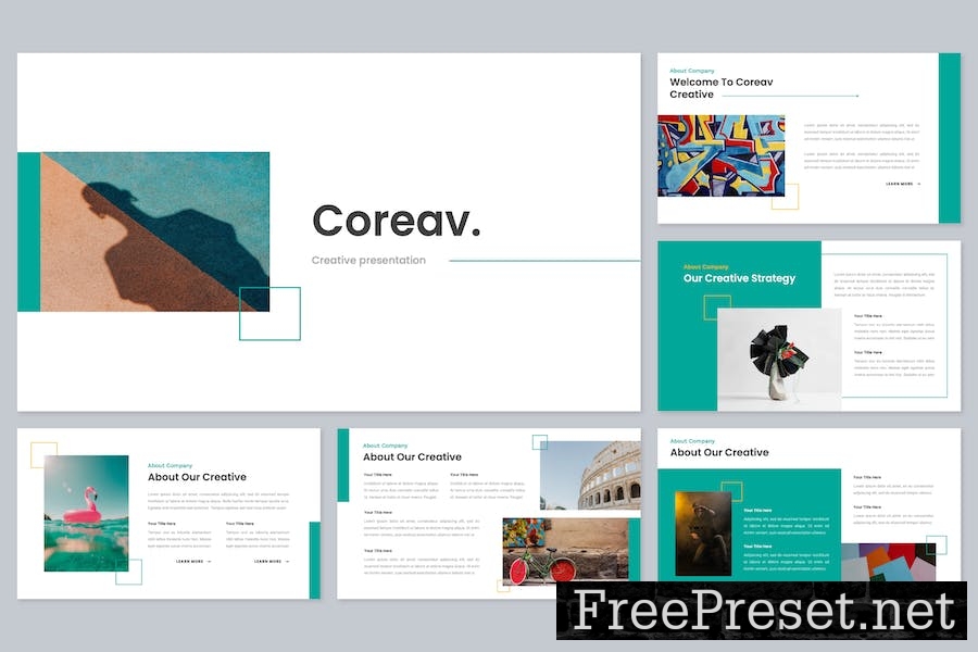 Coreav - Creative Google Slides Template SP3YYAK