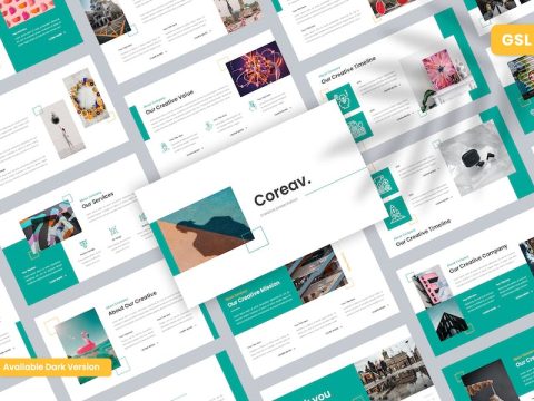 Coreav - Creative Google Slides Template SP3YYAK