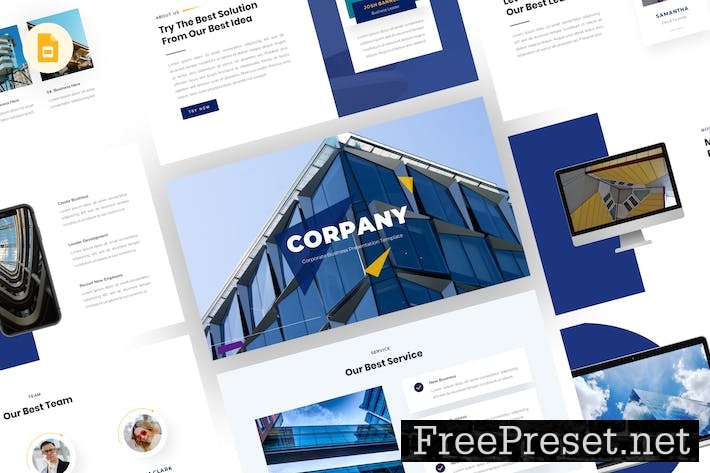 Corpany - Corporate Business Google Slide Template 6N2FP4K