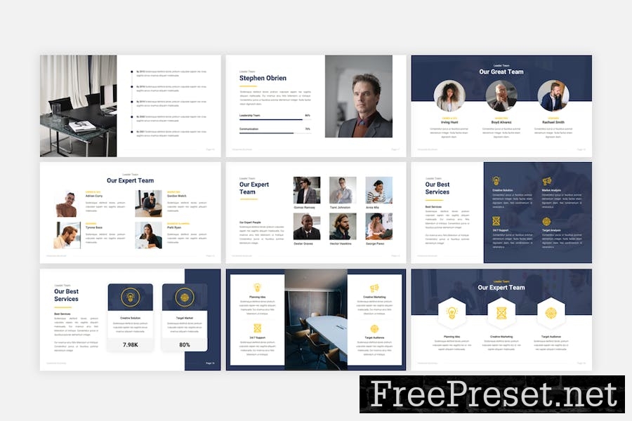 Corporate - Business Google Slides Template BFZX987