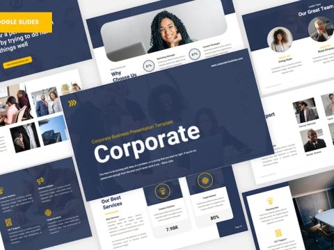 Corporate - Business Google Slides Template BFZX987