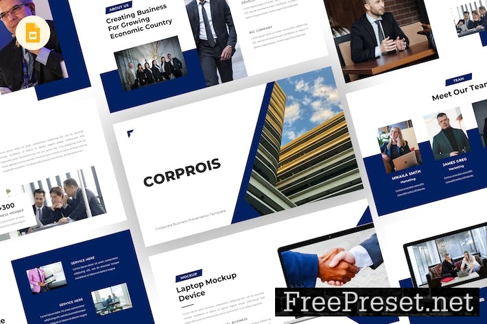 Corprois - Business Google Slides Template FFK5PS8