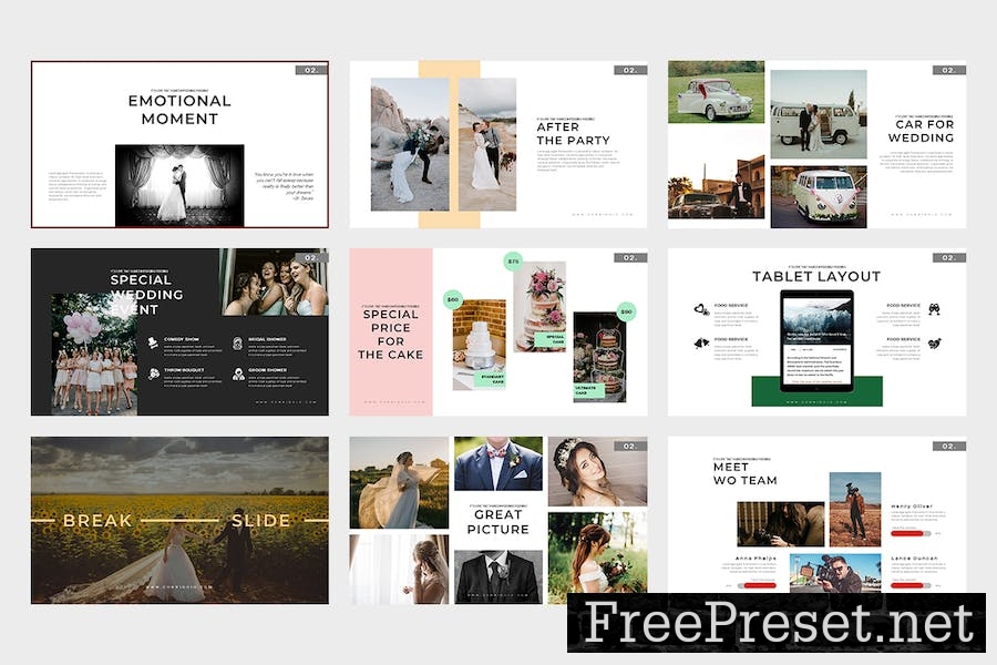 Corridoio : Wedding Organizer Keynote Template T53JY6