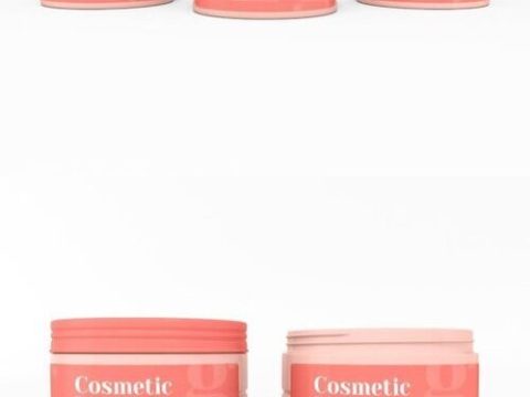 Cosmetic Cream Container Branding Mockup