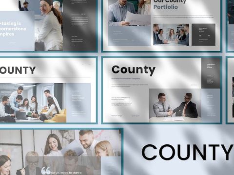 County - Business Presentation Google Slide KXBFRLP