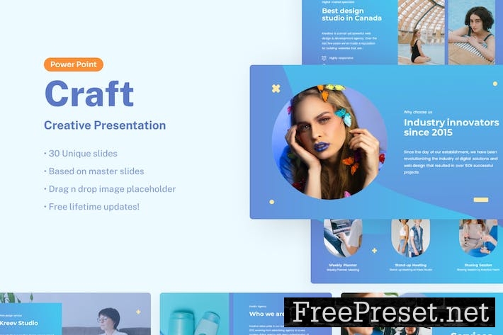 Craft - Creative PowerPoint Presentation FHRH427