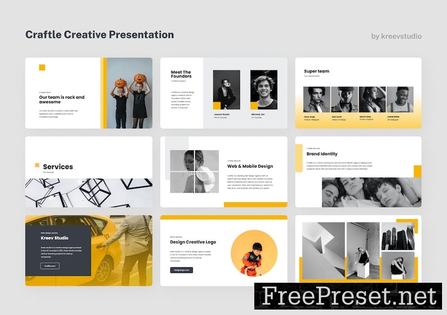 Craftle - Creative PowerPoint Presentation 62DWWJ3