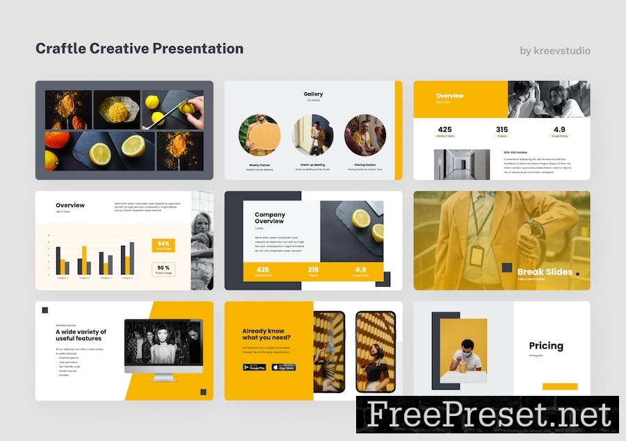 Craftle - Creative PowerPoint Presentation 62DWWJ3