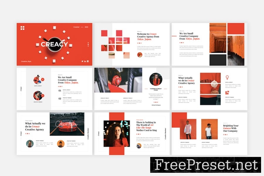 Creacy - Creative Business Google Slides Template C8LZ2H9