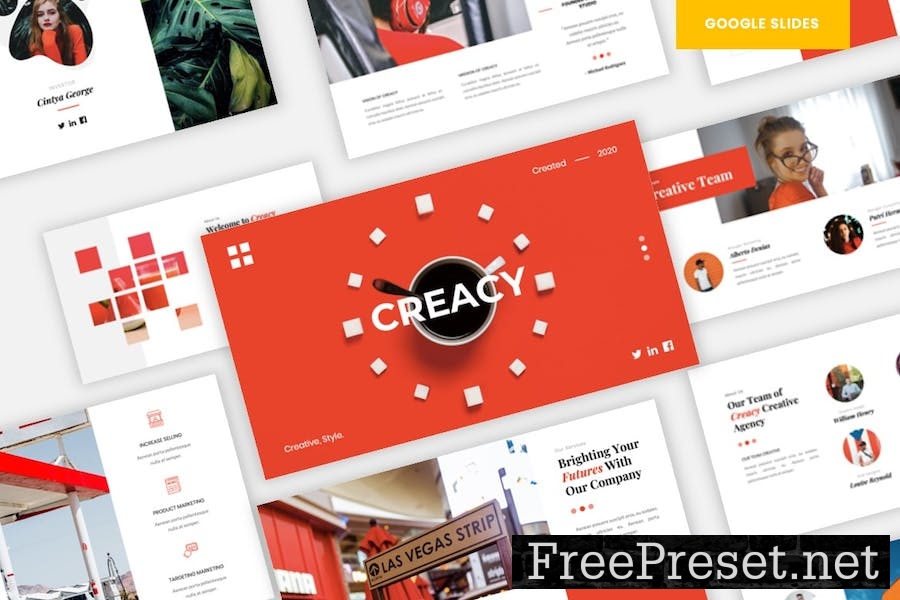 Creacy - Creative Business Google Slides Template C8LZ2H9