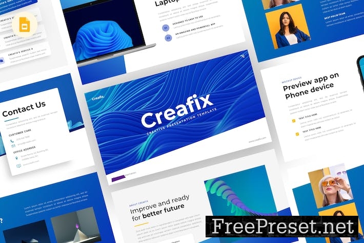 Creafix - Creative Google Slides Template U3WN8JV