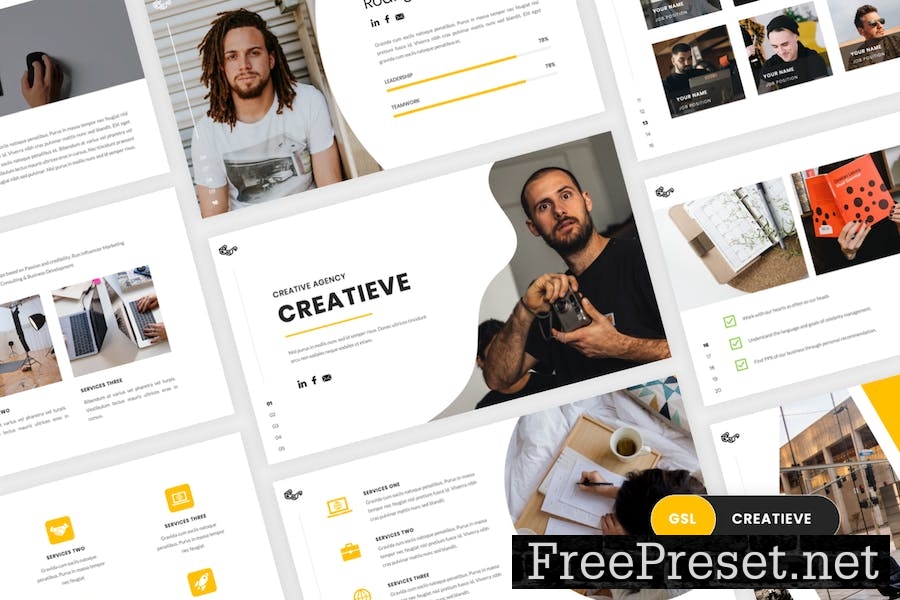 Creatieve - Creative Google Slides Template FFSFPWA