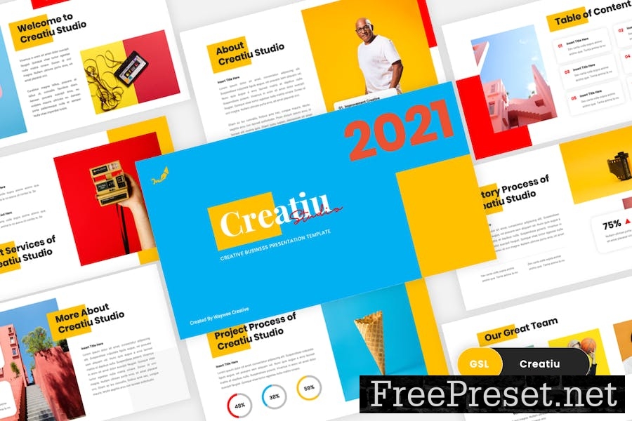 Creatiu - Creative Google Slides Template U79TFGE