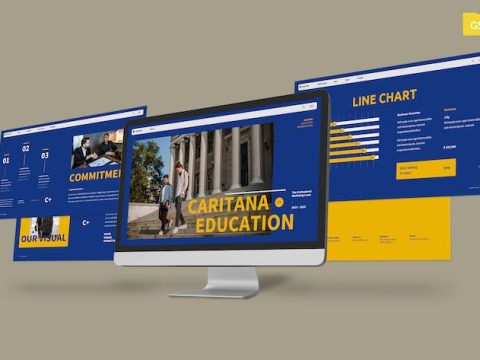 Creative Blue Yellow Education Business 011 4FCYN53