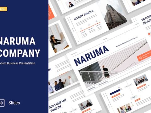 Creative Orange Navy Company Profile 021