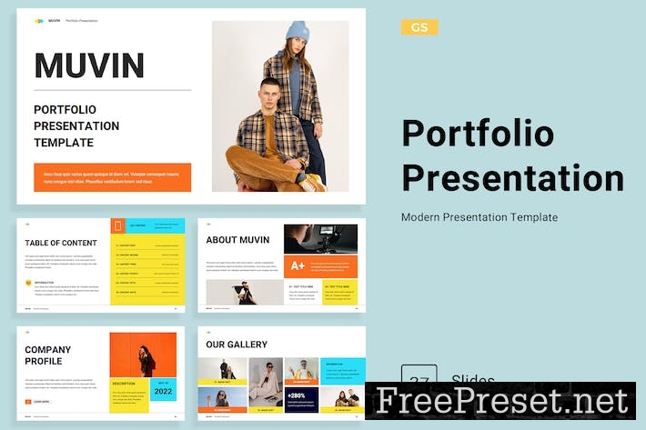 Creative Orange Yellow Company Portfolio 002 HSQMQPG