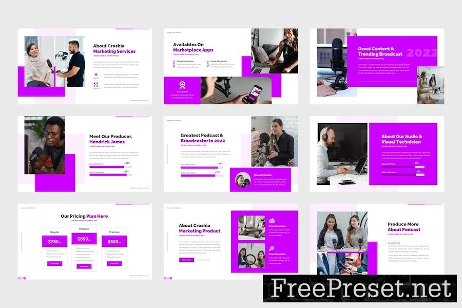Croshia - Podcast Google Slides Template 7C9ZRLV