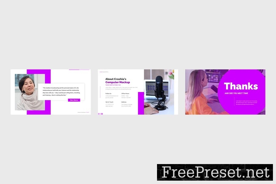 Croshia - Podcast Google Slides Template 7C9ZRLV