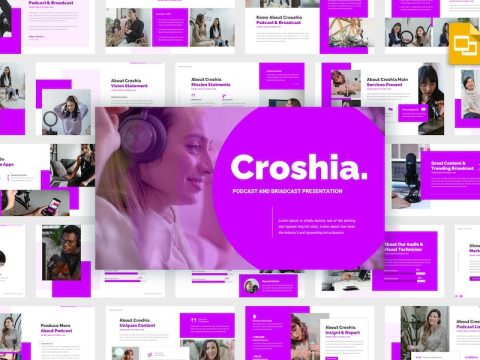 Croshia - Podcast Google Slides Template 7C9ZRLV