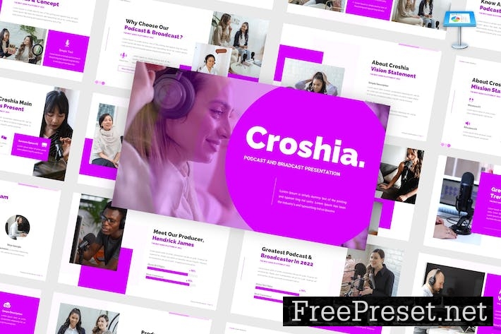 Croshia - Podcast Keynote Template ZJHNST3