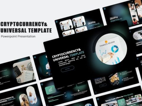 Cryptocurrency PowerPoint Template DXAANR7