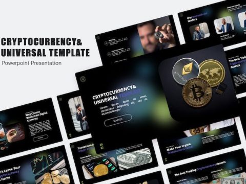 Cryptocurrency PowerPoint Template GWWY8RP