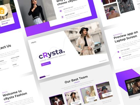 cRysta - Fashion Google Slides Template