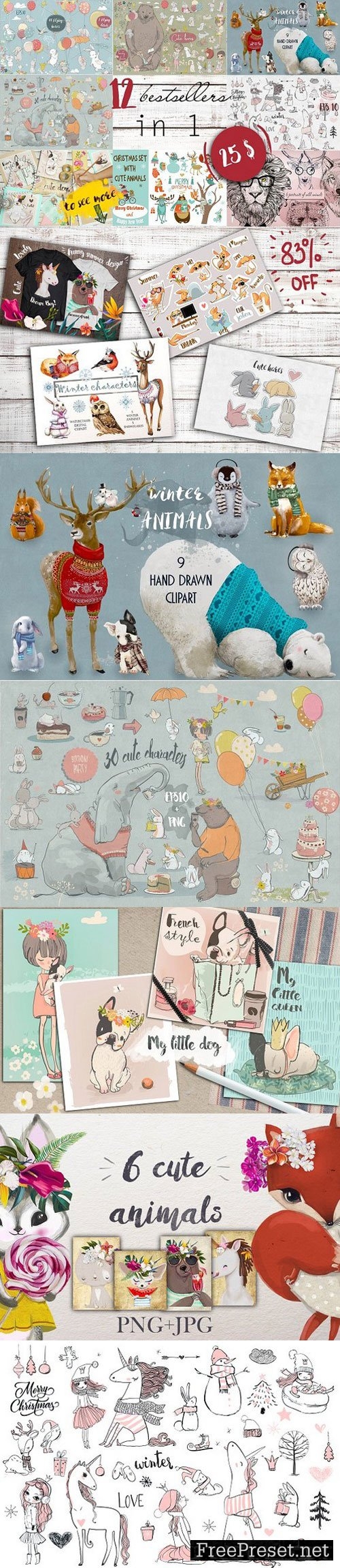 Cute animals bundle