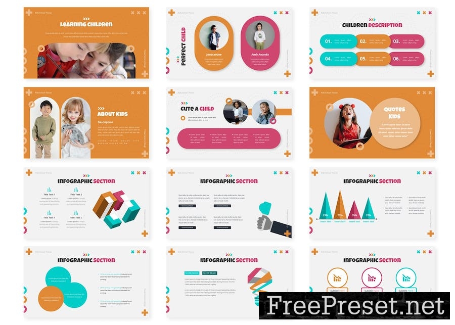 Cute Kids - Google Slides Template VZEZBCH