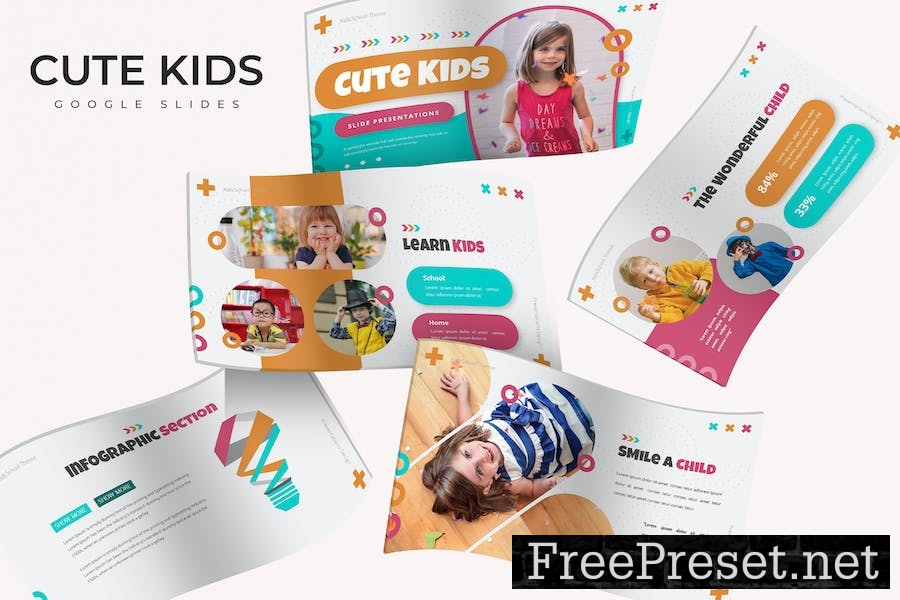 Cute Kids - Google Slides Template VZEZBCH