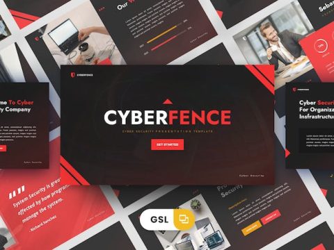 Cyberfence - Google Slides Template DSCJ2EA