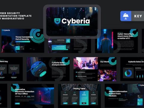 CYBERIA - Cyber Security Keynote Template 9FCVVTA