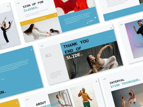 Dance Google Slides Presentation Template HSLLSTR