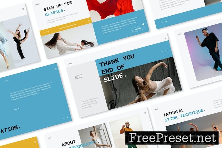 Dance Google Slides Presentation Template HSLLSTR