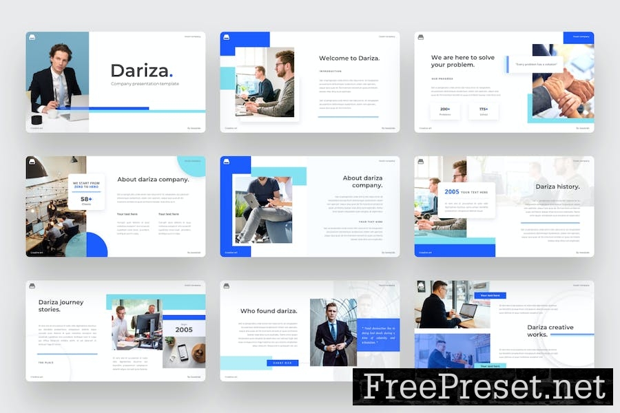 Dariza - Company Google Slides Template AFDJADT