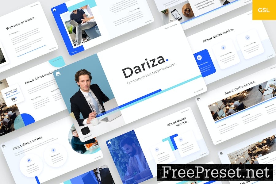 Dariza - Company Google Slides Template AFDJADT