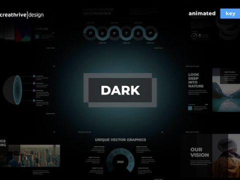 Dark Animated Keynote Template DM7K4WS